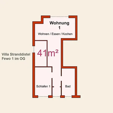 Apartment Stranddistel, Whg 1